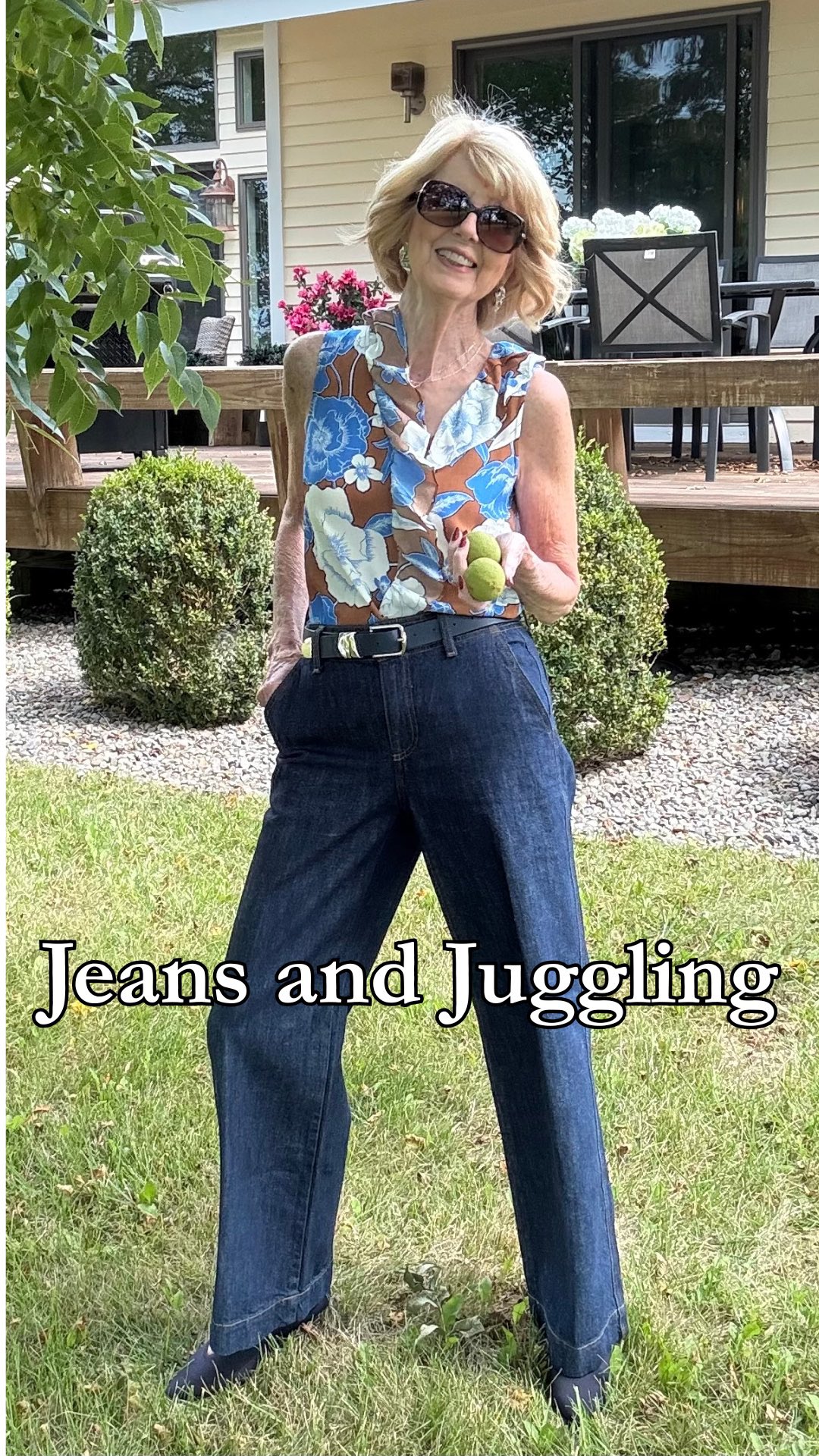 Instagram post by @lifeinmy70s for Talbots. Caption reads: Juggling is part of life and we are not always....