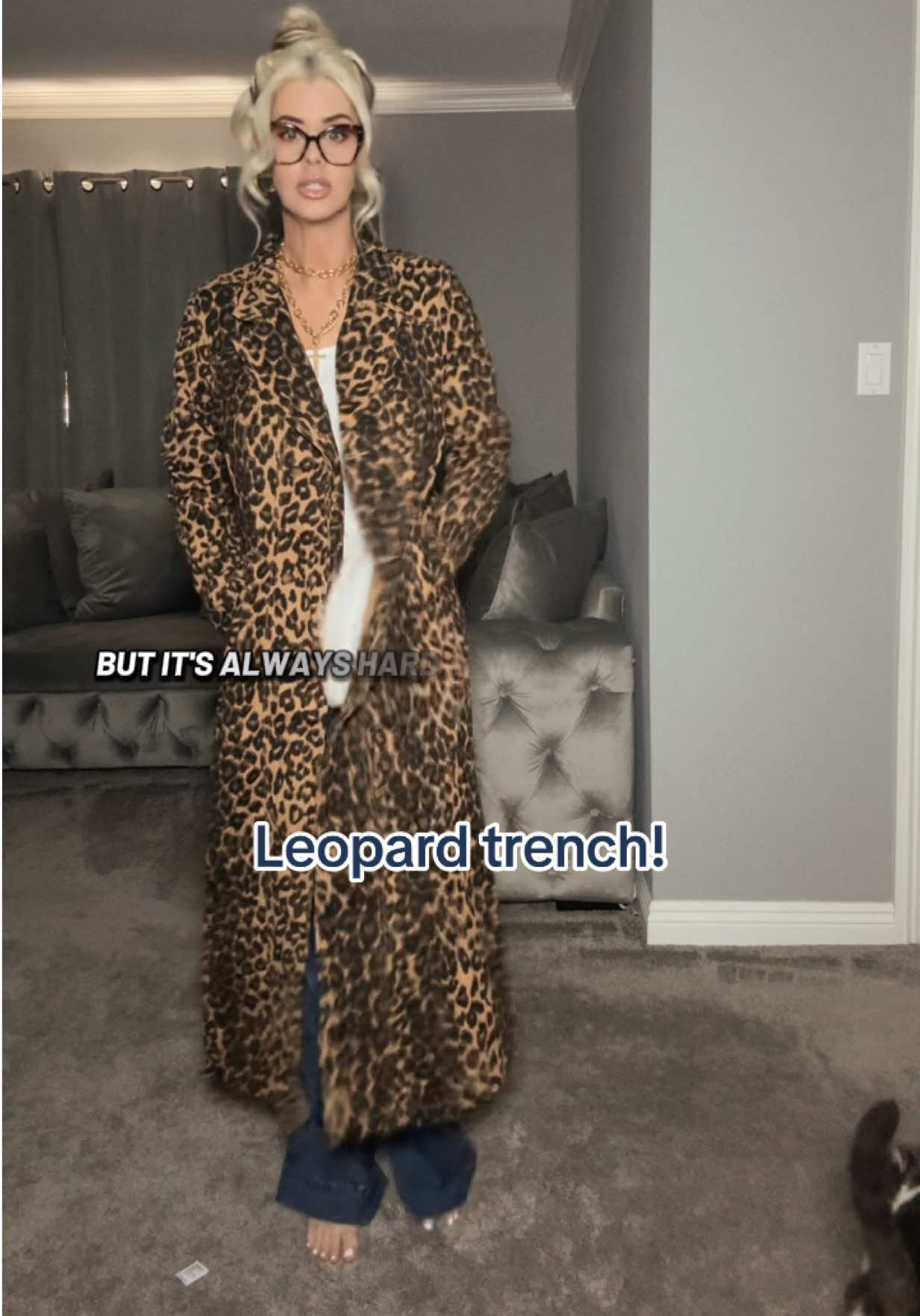 TikTok post by @mrsvaillancourt for Fashion Nova. Caption reads: [...] an understatement 🤎 This Fashion Nova long....