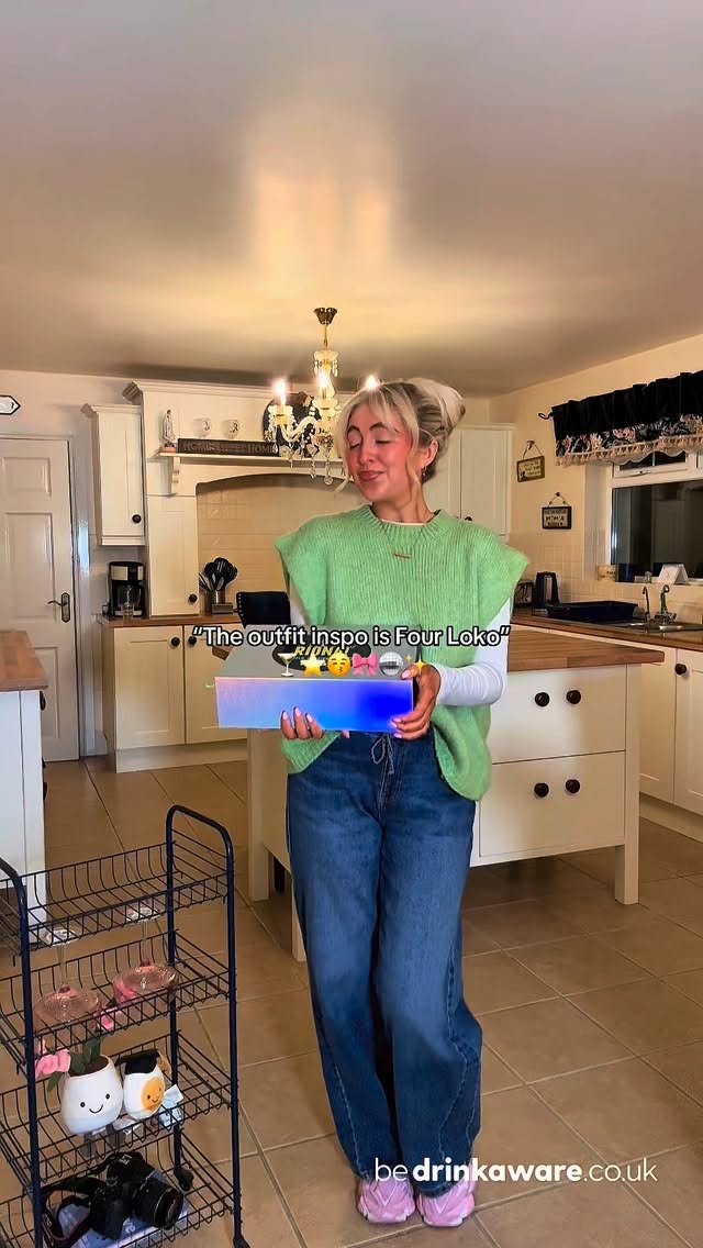 Instagram post by @rayna__jacinta for Four Loko. Caption reads: My colour palette: Four Loko edition⭐️ Using my....