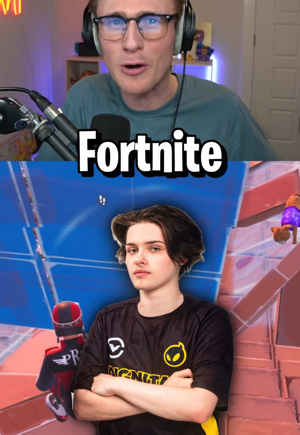 TikTok post by @realgrxnt for GameSir. Caption reads: [...] BEST Controller For Fortnite in 2026…🏆....