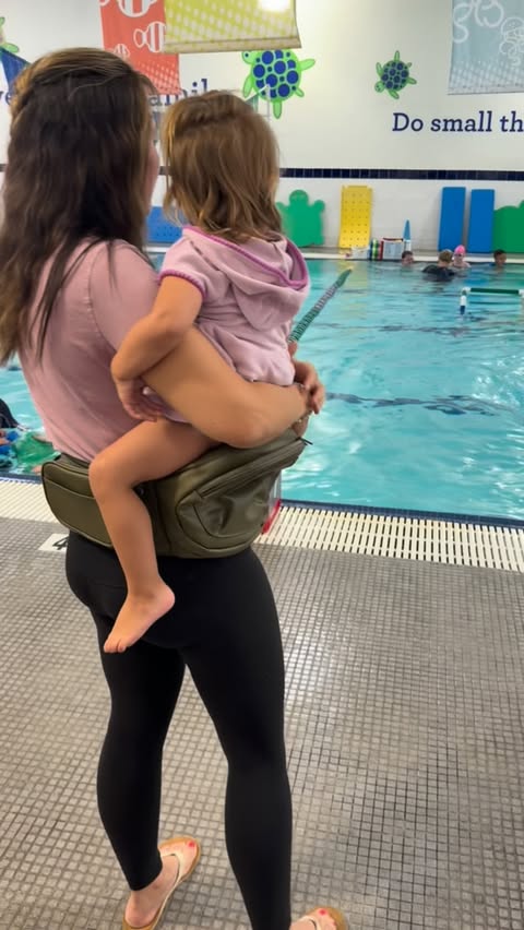 Instagram post by @the_stroller_mom for Tushbaby. Caption reads: [...] time with my code THESTROLLERMOM during....
