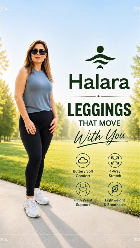 Instagram post by @amerikada.mutfak for Halara. Caption reads: #ad @halara_official ✨ The leggings that make me....