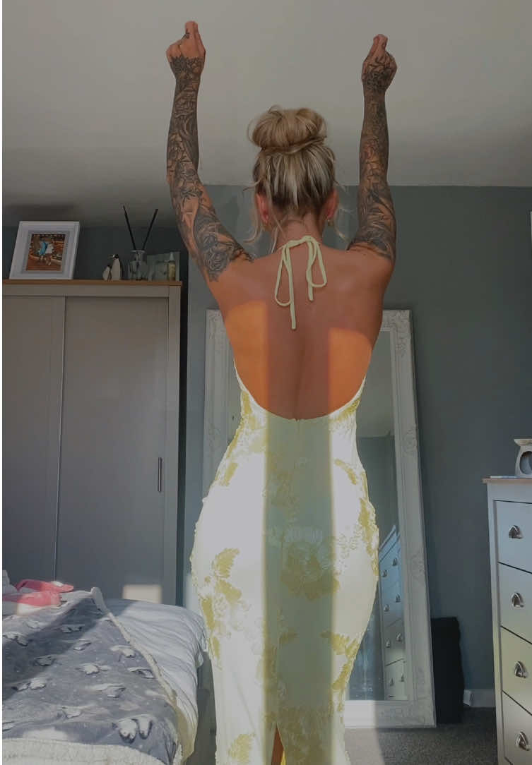 TikTok post by @mollies00 for White Fox Boutique. Caption reads: How stunning is this dress😮‍💨@White Fox Boutique....