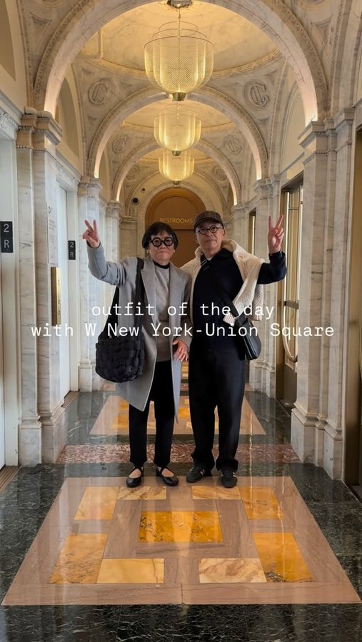 Instagram post by @akiandkoichi for W Hotels. Caption reads: [...] and kindness by the incredible team at....