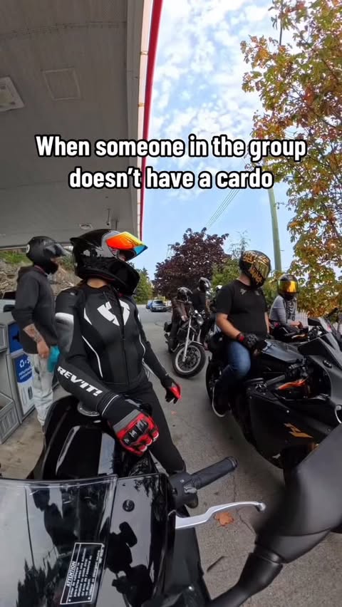 Instagram post by @tessabarresi for Cardo Systems. Caption reads: Don’t be that guy 😂 25% off @cardosystems link in....