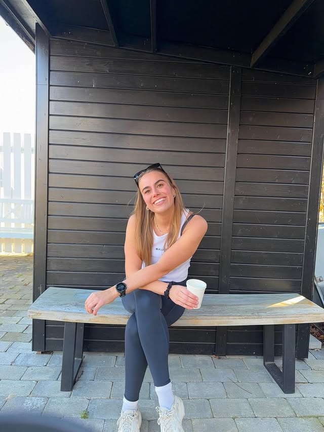 Instagram post by @sandrasogaard for Nocco. Caption reads: I can feel spring - can you? 🧡🥰 (Tags: Reklame).