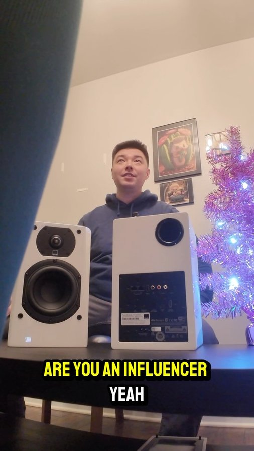 Instagram post by @hifi.turtle for SVS. Caption reads: The @svs_sound Prime Wireless Pro Speakers are....