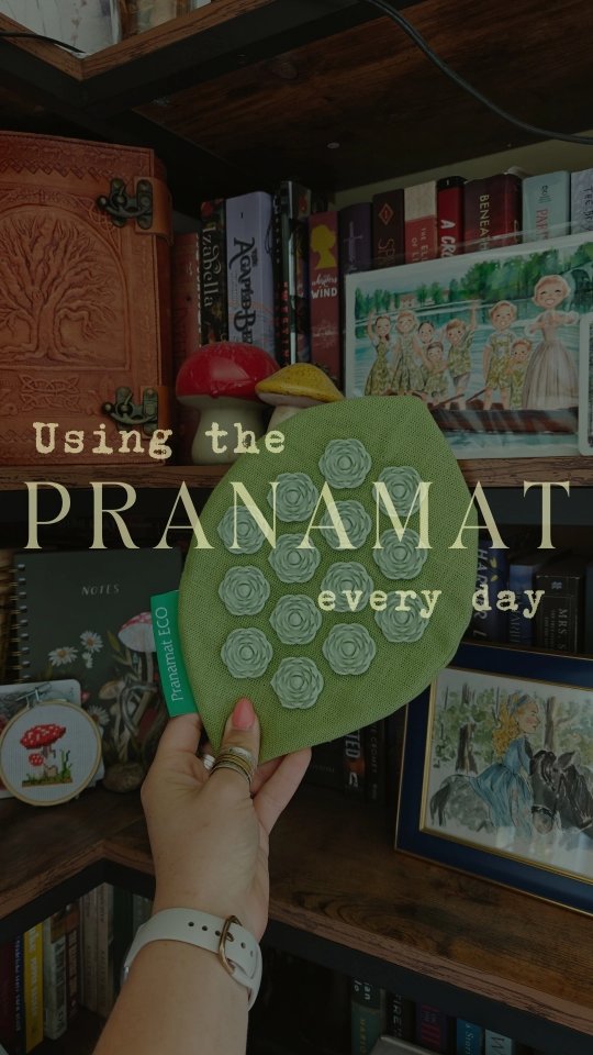 Instagram post by @victorialynnauthor for Pranamat. Caption reads: I can't live without this. 
And with my code....