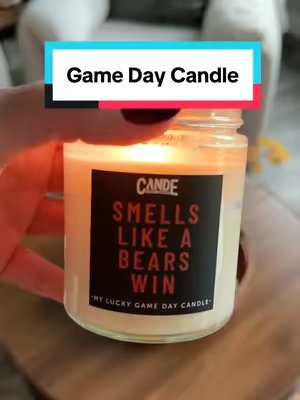 TikTok post by @tabithasbargainhub for CE Craft Company. Caption reads: 🏈 Just me lighting this candle like I have....