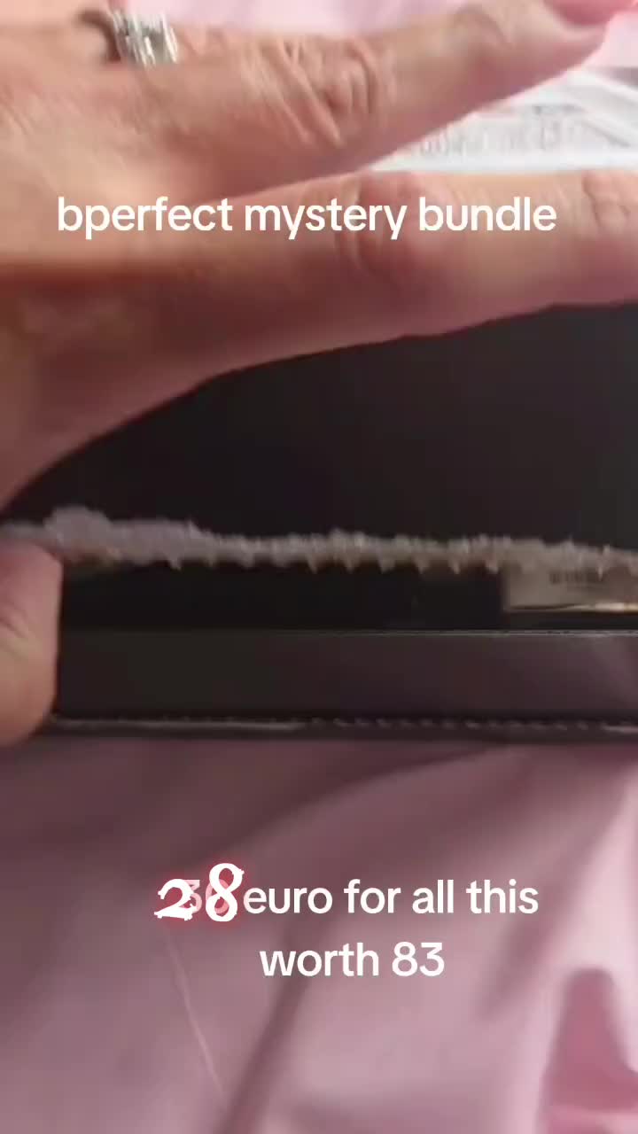 TikTok post by @helensbitsandbobs for BPerfect Cosmetics. Caption reads: WORTH 83 BUT YOURS TODAY FOR 26 EURO BPerfect....