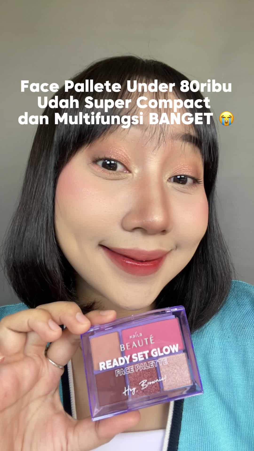 TikTok post by @silvi.2910 for KAILAID. Caption reads: Face Pallete @KAILAID @Kaila Skincare....