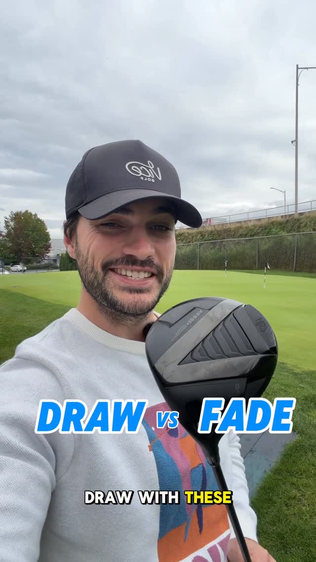 Instagram post by @michaelcaan for VICE GOLF. Caption reads: Having issues shaping the golf ball? Here are a....