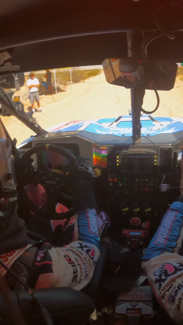 Instagram post by @kristenmatlock for Rugged Radios. Caption reads: Join us on the #vegastoreno qualifying lap!! A....