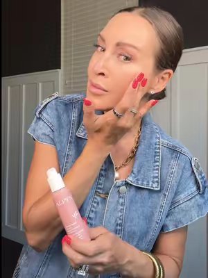 TikTok post by @barbaraaleks for Alpyn Beauty. Caption reads: [...] little skincare challenge with the @Alpyn....