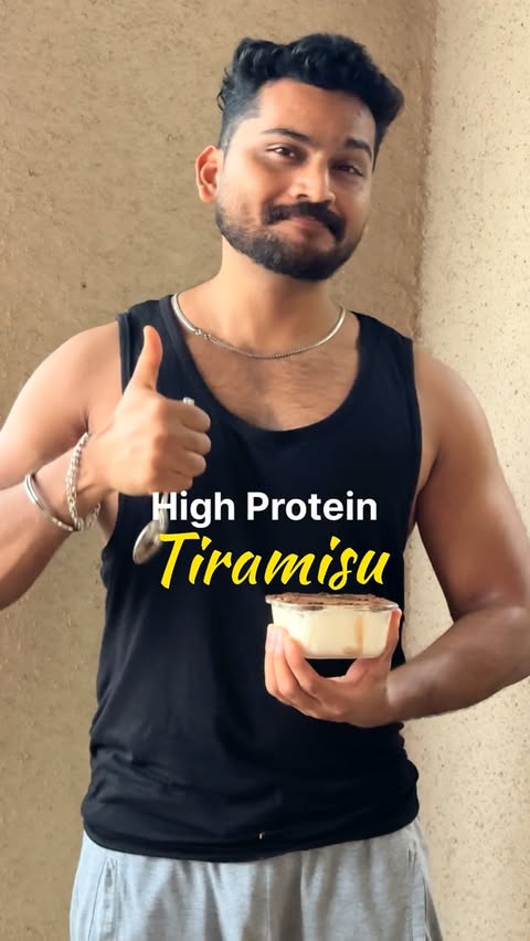 Instagram post by @rj_94.3 for Akshayakalpa Organic. Caption reads: [...] powder? 🍰💪 It is made with @akshayakalpa....