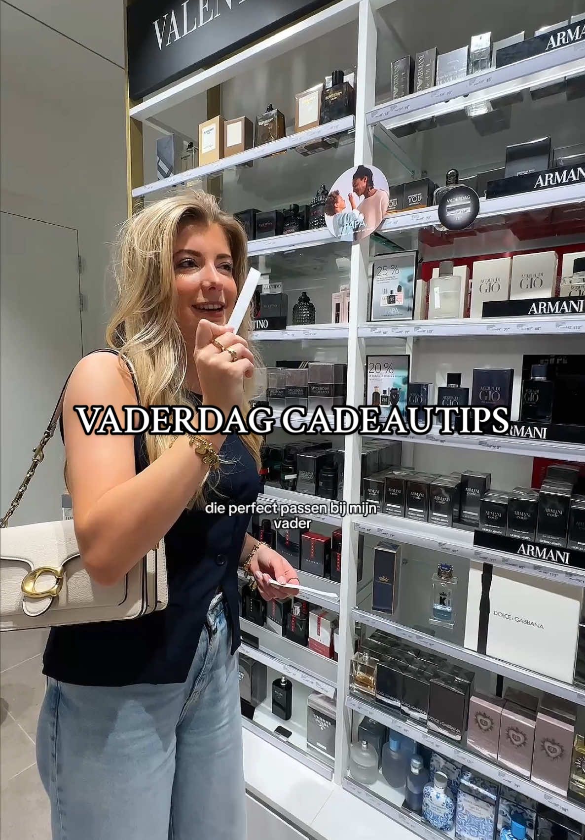 TikTok post by @demivanlankveld for DOUGLAS. Caption reads: Ik neem jullie mee terwijl ik op zoek ga naar het....
