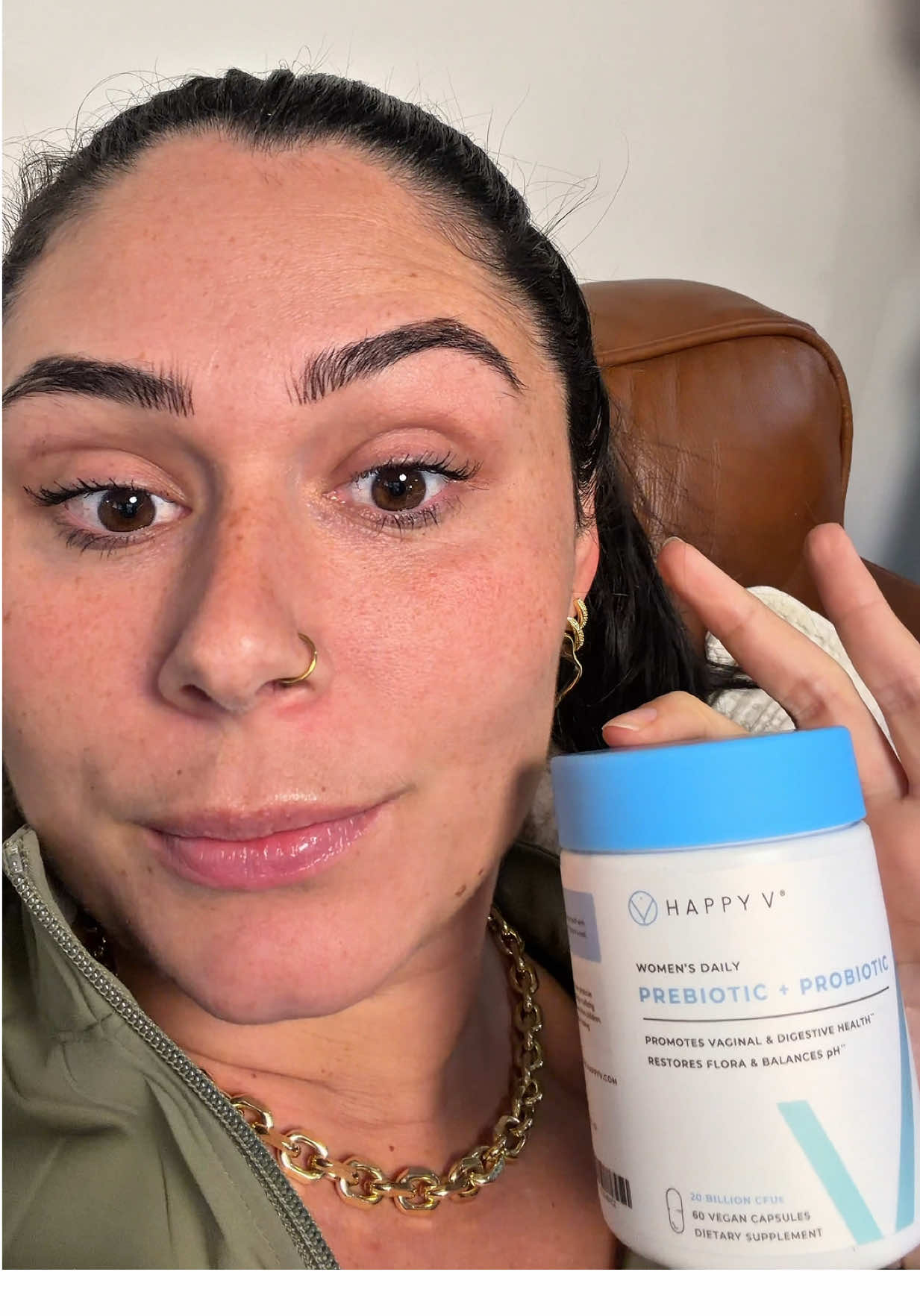 TikTok post by @josina_munson for Happy V. Caption reads: [...] #femininehealth #bv @My Happy V.