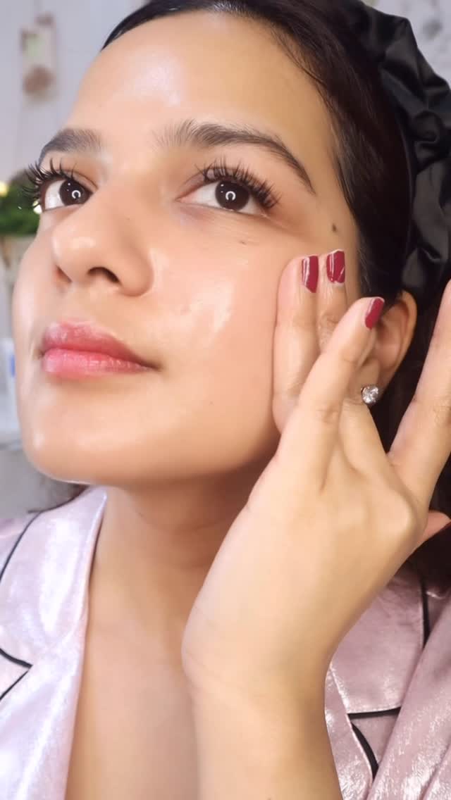 Instagram post by @thecrazychique for Reequil. Caption reads: [...] unlocked ✨ My nighttime skincare ritual with....