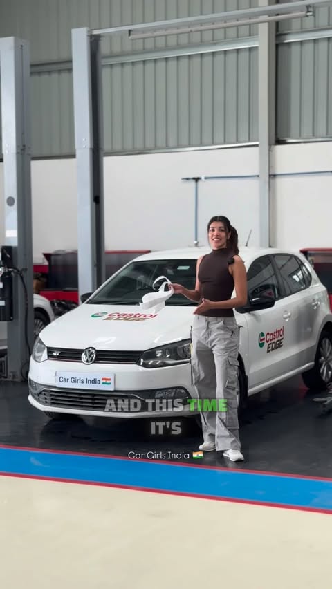 Instagram post by an influencer for Castrol Drive IN. Caption reads: The Volkswagen Polo makes for a perfect base to....