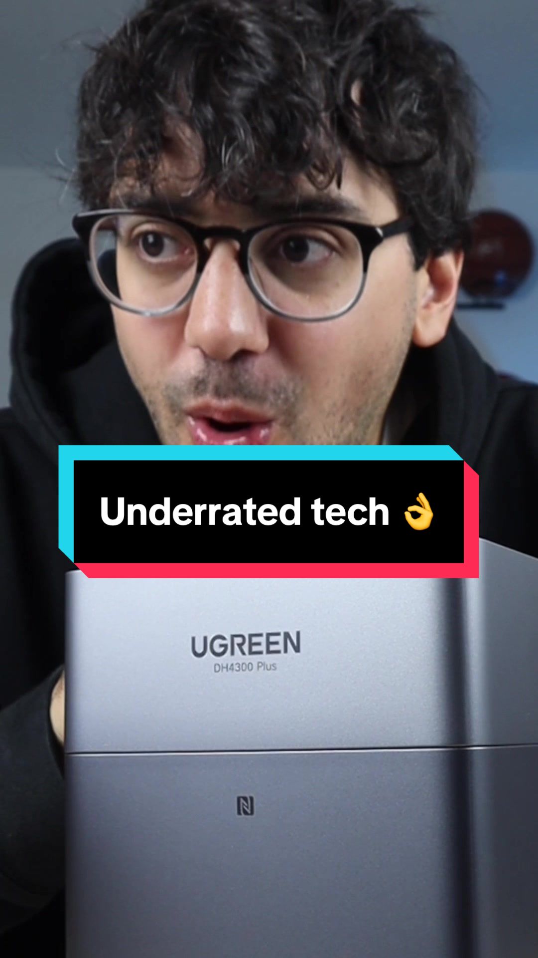 TikTok post by @steviesells for Ugreen. Caption reads: [...] that's finally a part of my set up 👌....