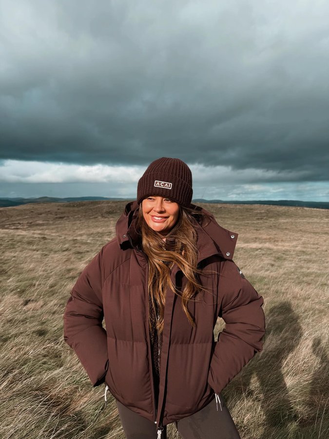 Instagram post by @eyeofkay_ for ACAI Outdoorwear. Caption reads: The simple things in life 🫶🏽 @acaioutdoorwear....