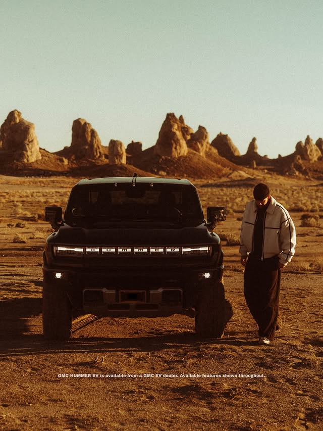 Instagram post by @tuckerdoss for GMC. Caption reads: [...] southern California has to offer in the @GMC....