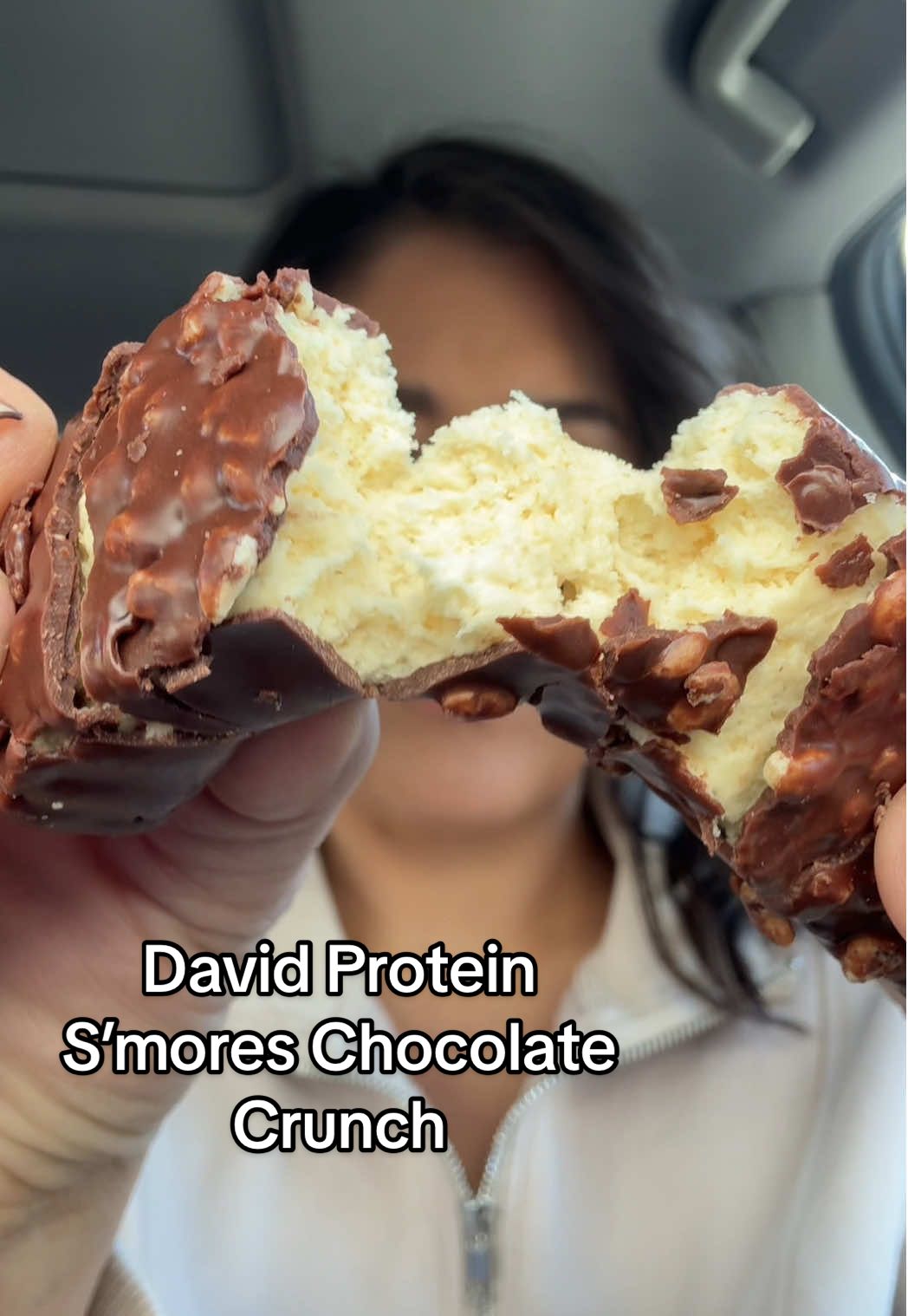 TikTok post by @keepupwiththeroses for David Protein. Caption reads: [...] better than their original 😮‍🔥🍫 @David....