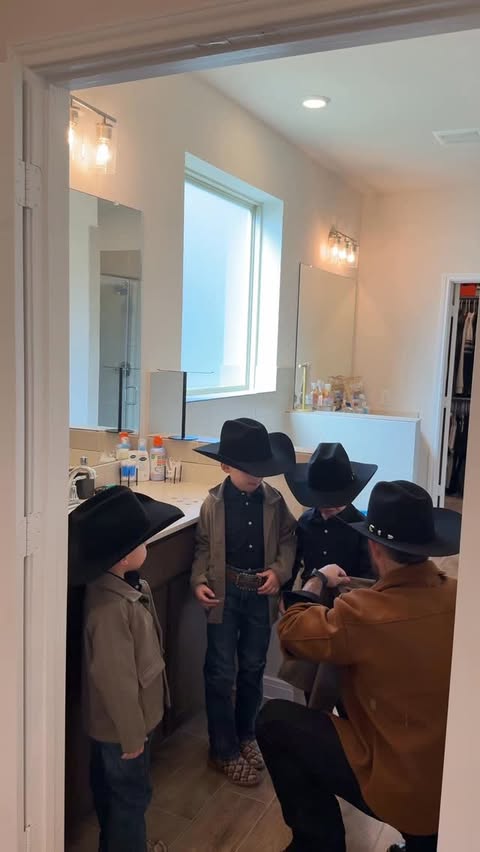 Instagram post by @somoslossolis for Wrangler. Caption reads: Getting the boys ready 🤠🤠🤠 

@wrangler....