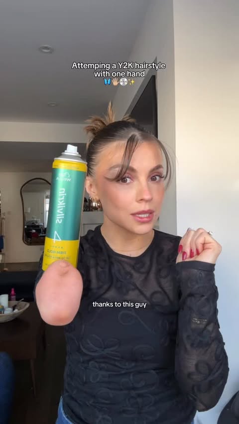 Instagram post by @gemmaadby for Wella. Caption reads: AD I’ve got hairspray nostalgia 🦋✨there’s a....