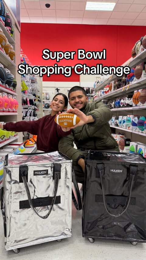 Instagram post by @lifewiththeoteros for Hulken. Caption reads: [...] 🏈 Super Bowl prep made easy with our....