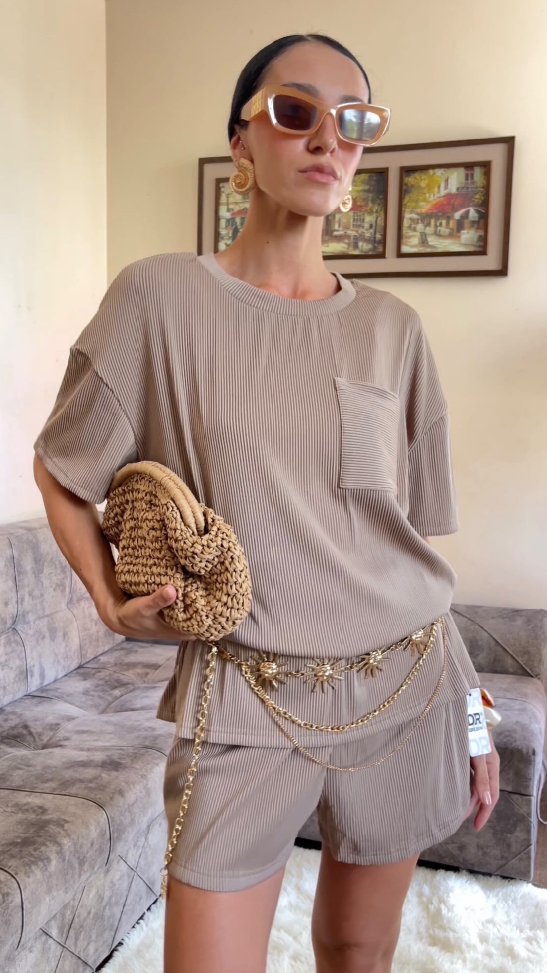 Instagram post by @natia_beridzee for DRESSIN. Caption reads: [...] $25, and free shipping over $29.99....