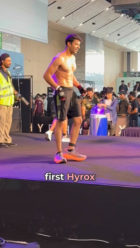 Instagram post by @grovershashank for Man Matters. Caption reads: Hyrox, good nutrition and Man Matters - few....