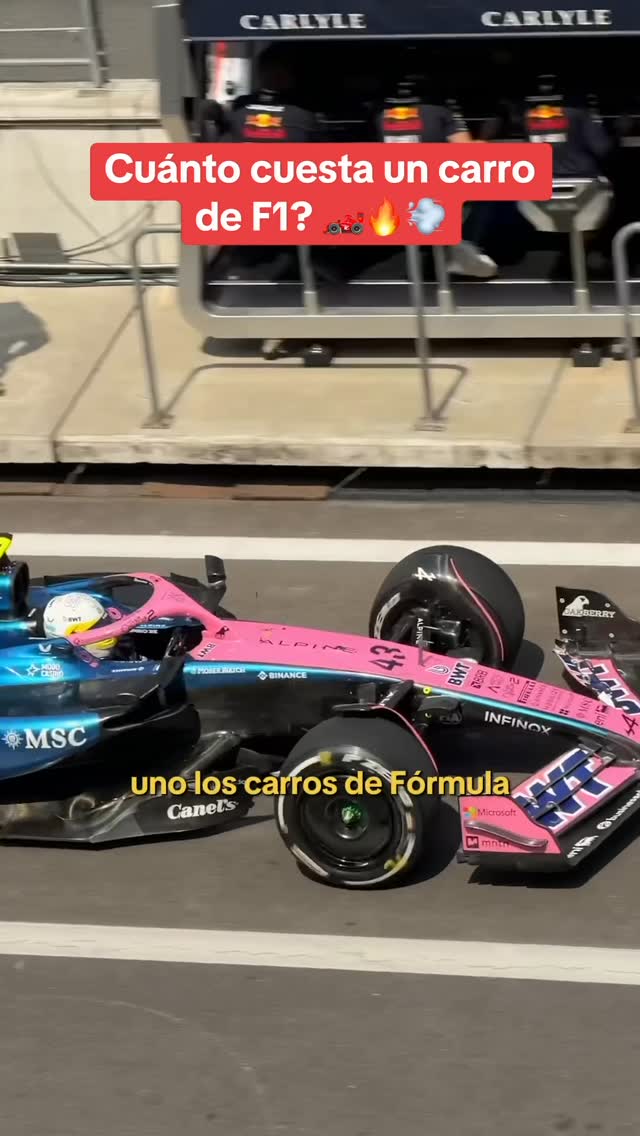 Instagram post by @santiagochavezirus for Binance. Caption reads: [...] 😏 #formula1 #gpmexico #f1 Gracias a....