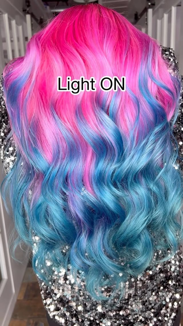 Instagram post by @sydneyannlopezhair for The Daylight Company. Caption reads: RING LIGHT MAGIC (if you guys have followed me for....