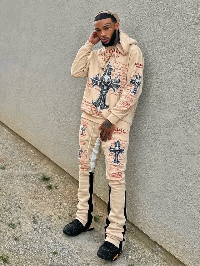 Instagram post by @realquille for Rockstar Original. Caption reads: #sponsored 🔥☠️🔥 in @rockstaroriginal BOWMAN....