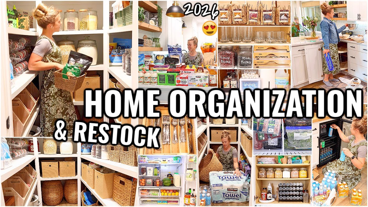 YouTube post by @hannahshappyhome for Lowe's. Caption reads: HOME ORGANIZATION IDEAS!!😍 CLEAN & ORGANIZE WITH....