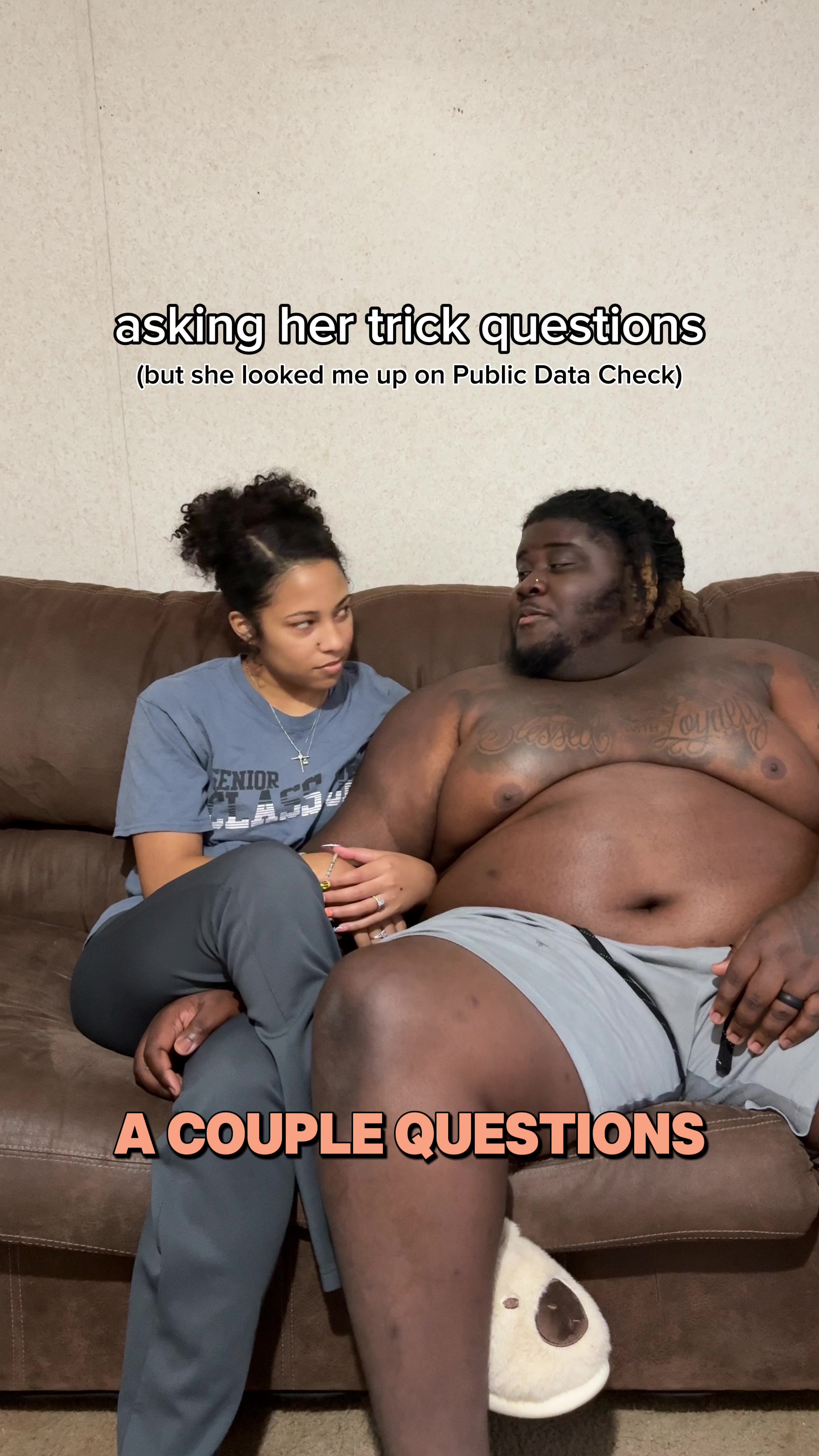 TikTok post by @kobeandlex for Public Data Check. Caption reads: He really think I didn’t look him up on @Public....