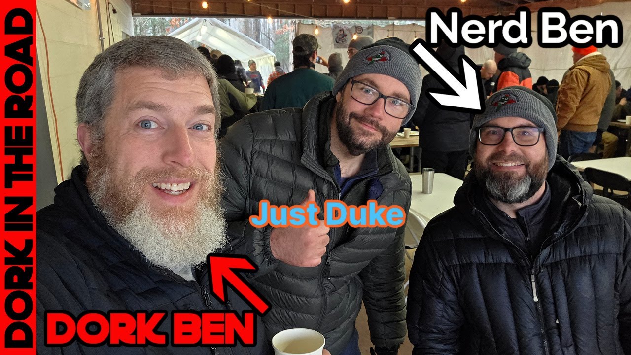 YouTube post by @DorkintheRoad for Flying Eyes Optics. Caption reads: I Flew 3,000 Miles to Meet .