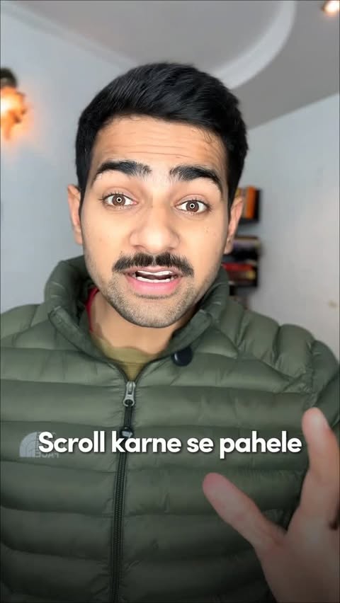 Instagram post by @namanfit for HK Vitals. Caption reads: [...] hain? 😵‍💫
Solution simple hai — HK Vitals....