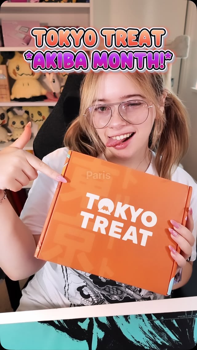 Instagram post by @nerdienova for TokyoTreat. Caption reads: [...] “POKIENOVA” for $5 off your first....
