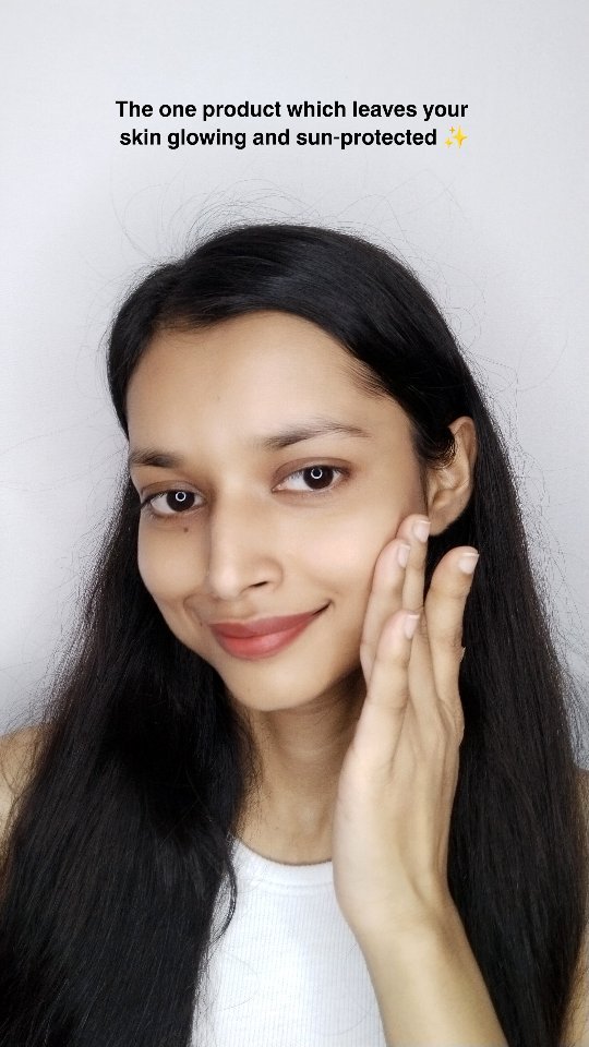 Instagram post by @pravi_beauty.diary for The Ayurveda Co.. Caption reads: Get Gold Glow and Sun Protected Skin with Just One....