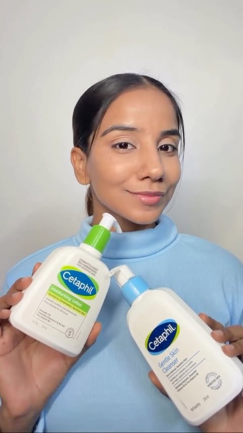 Instagram post by @anchalk__ for Cetaphil. Caption reads: [...] like it’s my toxic ex… but healthy 😭🤍....