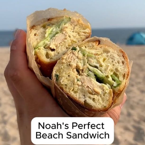 Instagram post by @noahtanen for Food52. Caption reads: A day in the life of @noahtanen means beachside....