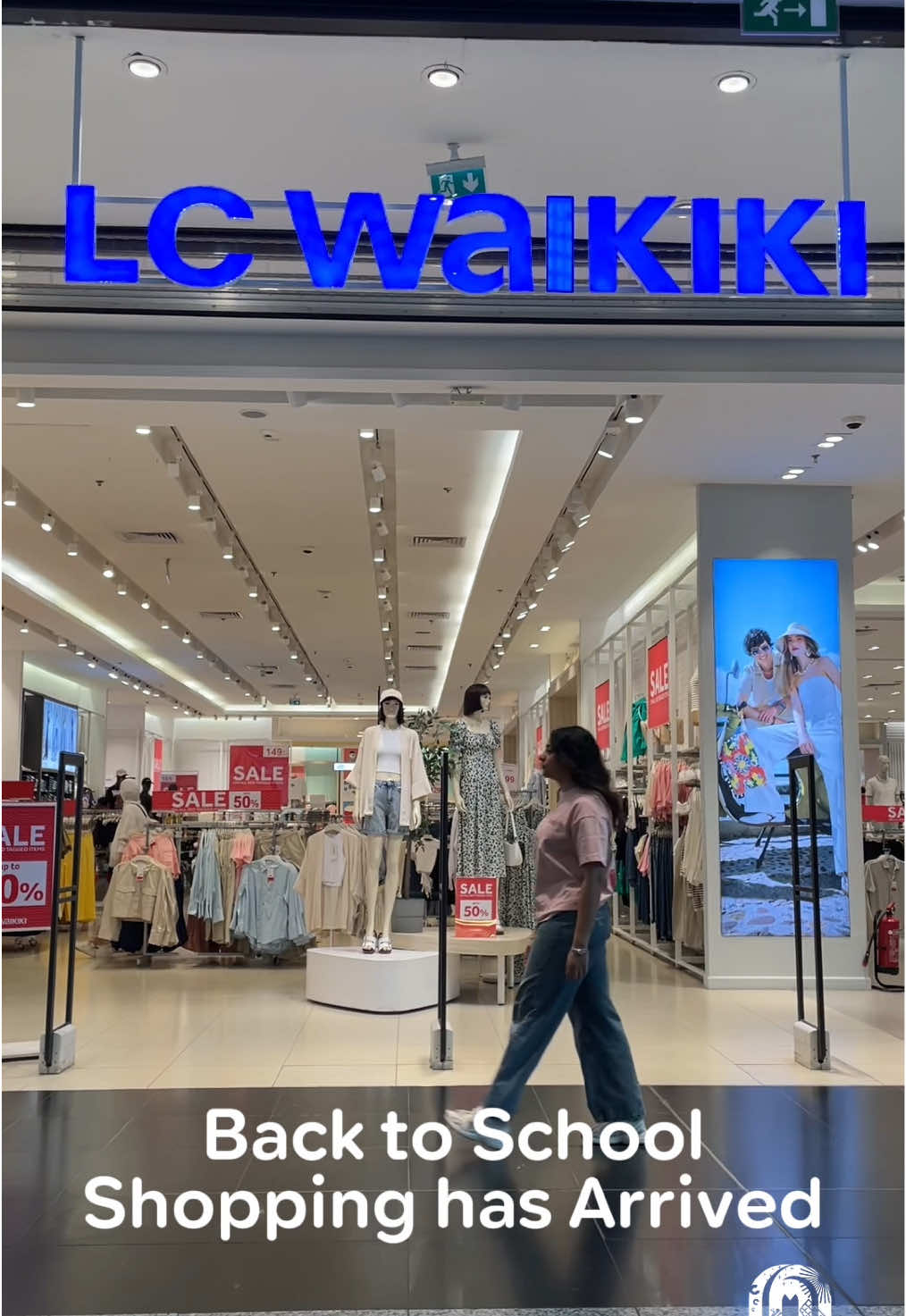 TikTok post by @citycentreegypt for Majid Al Futtaim. Caption reads: Back to School looks made easy ✨ From fresh kicks....