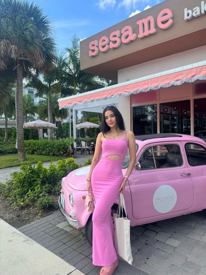 Instagram post by @camilachica24 for Palladio Beauty. Caption reads: Brunch day with @palladiobeauty 💕💕.