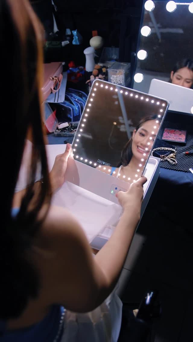 Instagram post by @ayannamisola for RIKI LOVES RIKI. Caption reads: Long days on set mean you learn what’s essential.....