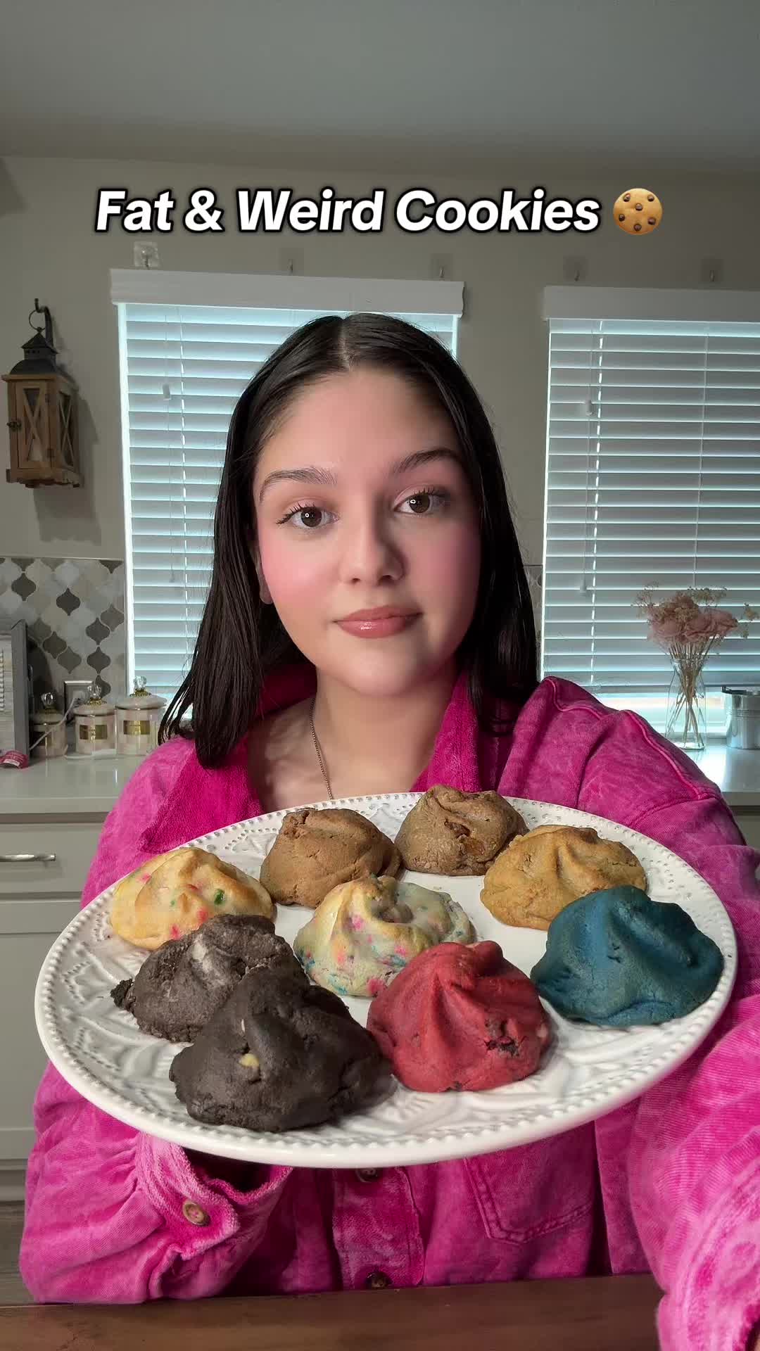 TikTok post by @tjf713 for Fat & Weird Cookie. Caption reads: Fat & Weird Cookies 🍪 These were all so good! I....