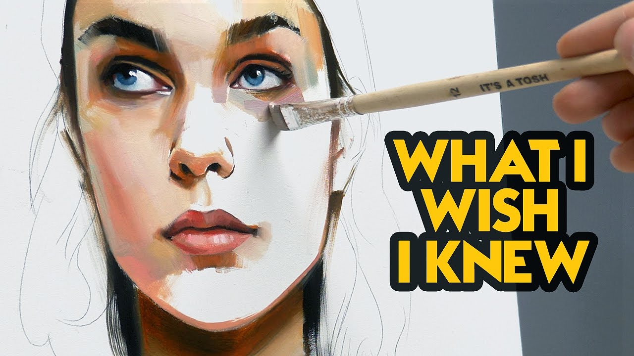 YouTube post by @AlpayEfe for Trekell Art Supplies. Caption reads: 5 Things I Wish I Knew as a BEGINNER ARTIST.