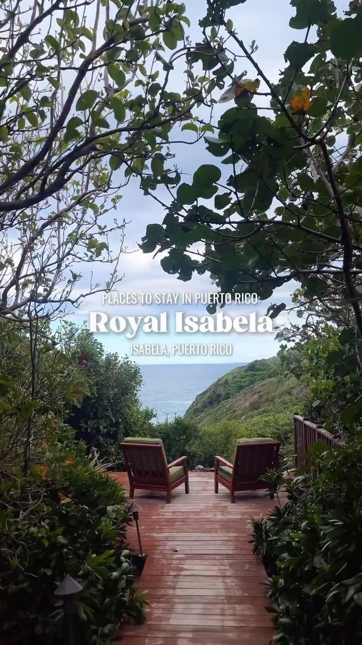 Instagram post by @royalisabela for Discover Puerto Rico. Caption reads: This beautiful resort in #PuertoRico is perfect....