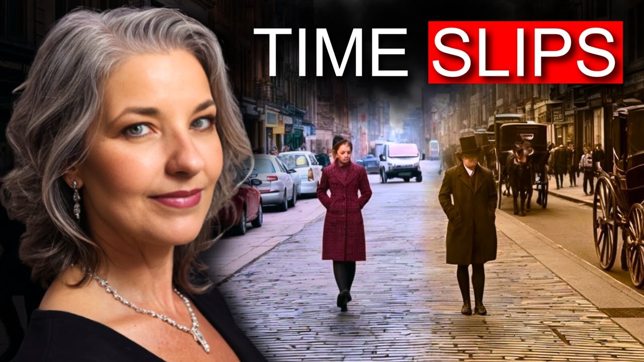 YouTube post by @TheInBetweenTales for Podbean. Caption reads: The Terrifying Reality of Time Slips: Caught in....